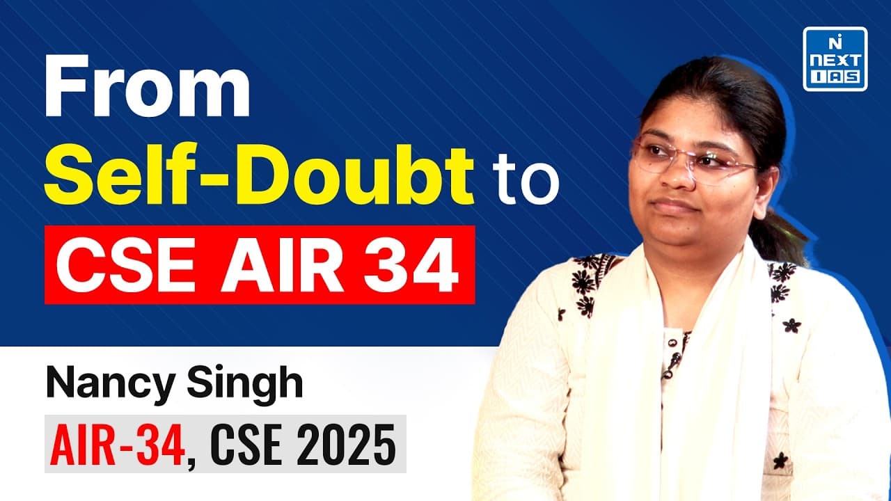 Nancy Singh (AIR 34) | Classroom Student | GS Foundation Course & Current Affairs Program (CA-VA)