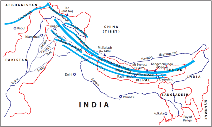 The Shiwalik or Outer Himalayas