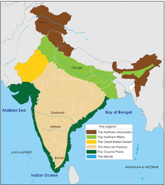 भारत के प्राकृतिक भौगोलिक