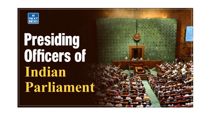 Presiding Officers of Indian Parliament