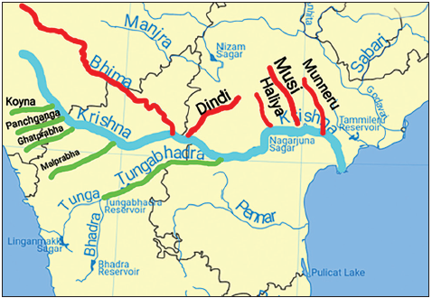 Krishna River System: Origin, Course & Tributaries