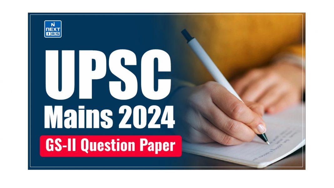 UPSC Mains 2024 GSII Question Paper Download PDF