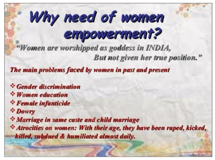 why need of women empowerment